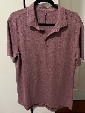 lululemon athletica Men's Heathered Mauve Polo